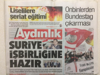 Aydınlık Gazetesi 28 Mayıs 2016 - Suriye İşbirliğine Hazır GZ27626 - 1