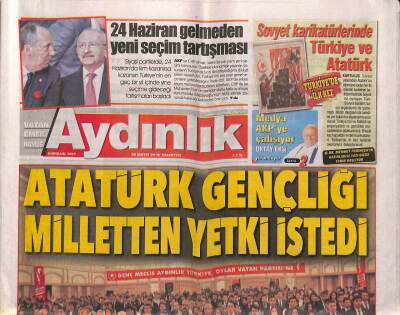 Aydınlık Gazetesi 28 Mayıs 2018 - Milli Birlik Komitesi Üyesi Kadri Kaplan Canımız Ciğerimiz Suphi Karaman GZ94396 - 1