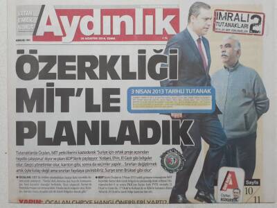 Aydınlık Gazetesi 29 Ağustos 2014 - Özerkliği Mit le Planladık GZ53074 - 1