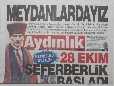 Aydınlık Gazetesi 29 Ekim 2012 - Meydanlardayız GZ53082 - 1