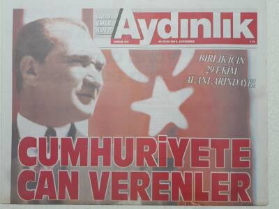 Aydınlık Gazetesi 29 Ekim 2014 - Cumhuriyete Can Verenler GZ53066 - 1