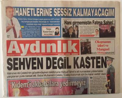 Aydınlık Gazetesi 29 Kasım 2013 - Sehven Değil Kasten ... GZ28470 - 1