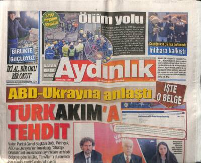 Aydınlık Gazetesi 29 Kasım 2018 - Dede Korkut UNESCOda - Emperyalist Prangaya Karşı Milli Para GZ94805 - 1