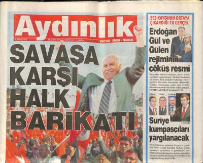 Aydınlık Gazetesi 29 Mart 2014 - Mizahı Hakaret Sayan Gökçeke Kırcadan Yanıt - Suriye Kumpasçıları Yargılanacak GZ94347 - 1