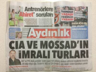 Aydınlık Gazetesi 29 Ocak 2016 - Cıa Ve Mossadın İmralı Turları GZ29808 - 1