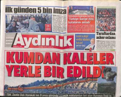 Aydınlık Gazetesi 29 Ocak 2018 - Afrin Şehidini Binler Uğurladı - Bursasporda Keyifler Kaçtı GZ95176 - 1