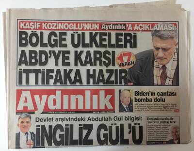 Aydınlık Gazetesi 3 Aralık 2011 - Devlet Arşivindeki Abdullah Gül Bilgisi İngiliz Gülü GZ26372 - 1