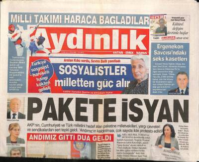 Aydınlık Gazetesi 3 Ekim 2013 - Tekirdağda TGBye Gezi Davası Açıldı - ABDde Borç 17 Ekimde Tavan Yapacak GZ94466 - 1