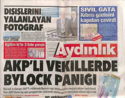 Aydınlık Gazetesi 3 Ekim 2016 - Sivil GATA Kıbrıs Gazisini Kapıdan Çevirdi - Eğitim-İşte 3 Liste Yarıştı GZ94710 - 1
