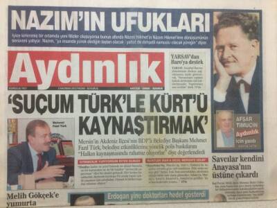 Aydınlık Gazetesi 3 Haziran 2012 - Melih Gökçeke Yumurta GZ47702 - 1