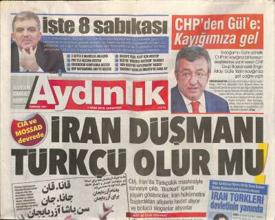 Aydınlık Gazetesi 3 Ocak 2018 - CIA Ve MOSSAD Devrede , İran Düşmanı Türkçü Olur Mu GZ94325 - 1