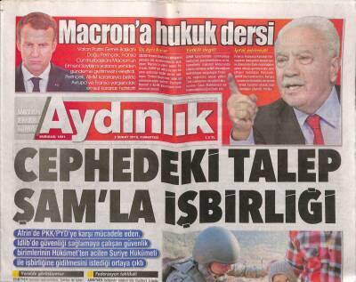 Aydınlık Gazetesi 3 Şubat 2018 - Furkan Vakfına Kayyum Atandı - PKKya Darbe Halka Yardım GZ94688 - 1