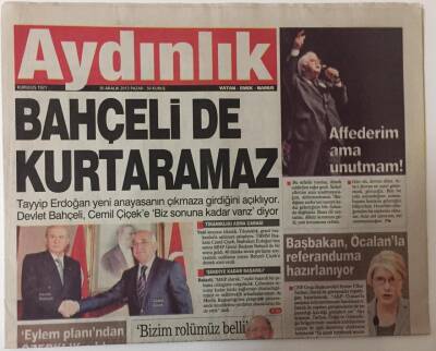 Aydınlık Gazetesi 30 Aralık 2012 - Bahçelide Kurtaramaz GZ26341 - 1