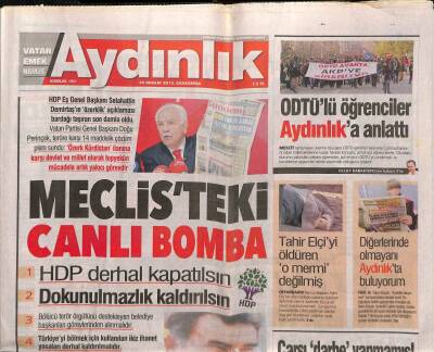 Aydınlık Gazetesi 30 Aralık 2015 - Türkiyenin İlk Robotla Böbrek Nakli Gerçekleşti GZ94401 - 1