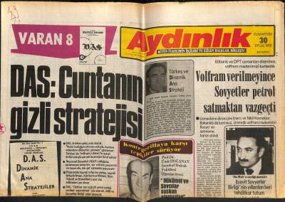 Aydınlık Gazetesi 30 Eylül 1978 - Volfram Verilmeyince Sovyetler Petrol Satmaktan Vazgeçti GZ119297 - 1