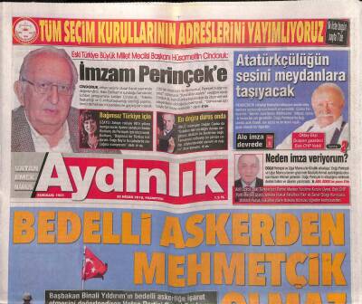Aydınlık Gazetesi 30 Nisan 2018 - Oktay Ekşi Atatürkçülüğün Sesini Meydanlara Taşıyacak GZ94350 - 1