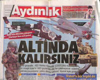 Aydınlık Gazetesi 30 Ocak 2018 - Çarşıdan Atatürk Filmine Destek Atamıza Kurban Kartala Rüzgar Oluruz - Ttb Yönetimi Yalnız Kaldı GZ95178 - 1