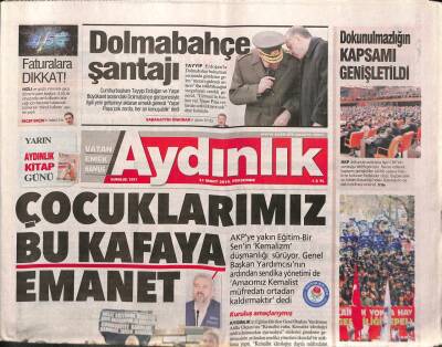 Aydınlık Gazetesi 31 Mart 2016 - Pkkyla Mücadeleye Kirli Savaş dedi - Trakyanın Emekçileri Kurultayda Buluşuyor GZ95305 - 1