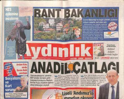 Aydınlık Gazetesi 4 Ekim 2013 - Türk Silahlı Kuvvetlerine Uyarı - Hasan Ferit Defnedildi GZ94405 - 1