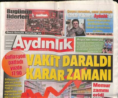 Aydınlık Gazetesi 4 Eylül 2018 - Kağıt Sorunu Acil Çözüm Bekliyor - Şarkıcılardan İsraile Konser Boykutu GZ95225 - 1