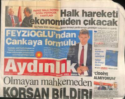 Aydınlık Gazetesi 4 Nisan 2014 - Rafet Ballı Sordu Doğu Perinçek Yanıtladı - Enflasyon Zirve Yaptı Çift Haneye İlerliyor GZ94796 - 1