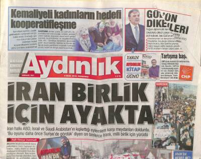 Aydınlık Gazetesi 4 Ocak 2018 - Fikret Orman Büyük Bir Aileye Geldim - Pakistan Ve Çin Ortaklığı Trumpı Çileden Çıkardı GZ95129 - 1