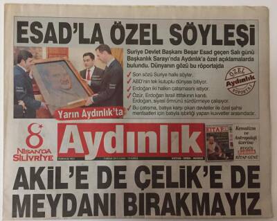 Aydınlık Gazetesi 5 Nisan 2013 - Akile de Çelike de Meydanı Bırakmayız GZ26896 - 1