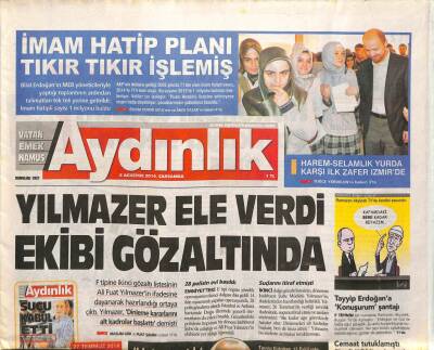 Aydınlık Gazetesi 6 Ağustos 2014 - İsrail Tankları Çekildi - Kartal Tur Peşinde GZ95513 - 1