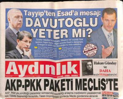 Aydınlık Gazetesi 6 Aralık 2013 - Tayyipten Esada Mesaj Davutoğlu Yeter Mi ? GZ94373 - 1