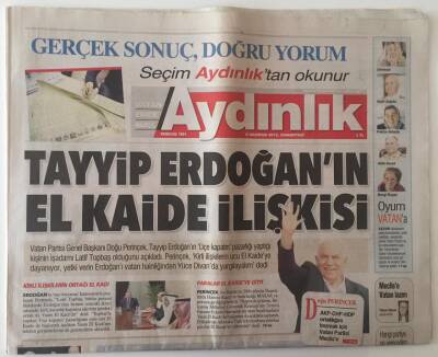 Aydınlık Gazetesi 6 Haziran 2015 - Tayyip Erdoğanın El Kaide İlişkisi GZ28372 - 1