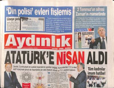 Aydınlık Gazetesi 6 Kasım 2013 - Tuncelide Ahırdan 4 Bin Yıllık Mezar Çıktı - İstanbulda Görülen Gezi Davasında 5 Beraat GZ94633 - 1