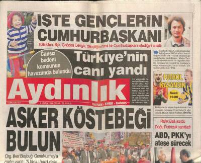 Aydınlık Gazetesi 6 Nisan 2014 - Yılmaz Güneyin Anısına Lal - Rafet Ballı Sordu Doğu Perinçek Yanıtladı GZ94346 - 1