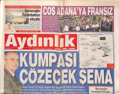 Aydınlık Gazetesi 6 Ocak 2014 - Türkiye Sarıkamışa Yürüdü - 7000 Yıllık Uçan Halıya Ters Binen Hırcar GZ94465 - 1