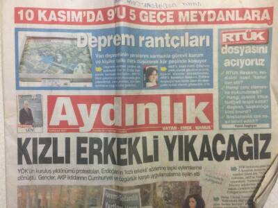 Aydınlık Gazetesi 7 Kasım 2013 - Kızlı Erkekli Yıkacağız GZ29664 - 1