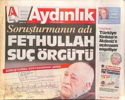 Aydınlık Gazetesi 7 Kasım 2014 - Latif Erdoğanın Savcıya Verdiği İfadenin Ayrıntıları GZ125542 - 1