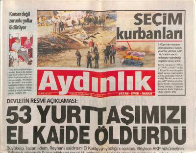 Aydınlık Gazetesi 7 Nisan 2014 - Mansur Yavaş Seçim Yenilensin Başvurusu Yaptı - Silivride Bastille Hapishanesi GZ94330 - 1
