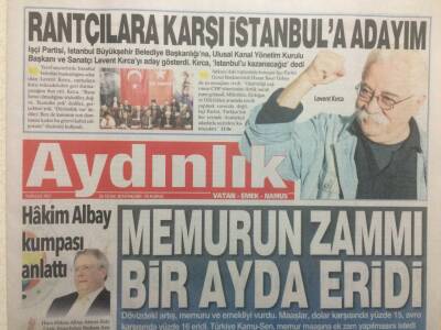 Aydınlık Gazetesi 7 Şubat 2014 - İstanbul Boğazında Büyük Peşkeş GZ29674 - 1