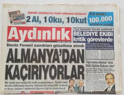 Aydınlık Gazetesi 7 Temmuz 2011- MHPden Erdoğana Habur Sorusu - GZ45947 - 2