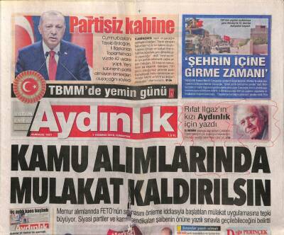 Aydınlık Gazetesi 7 Temmuz 2018 - Ticaret Savaşı Resmen Başladı - Danıştay Saldırganına Müebbebet İstendi GZ95233 - 1