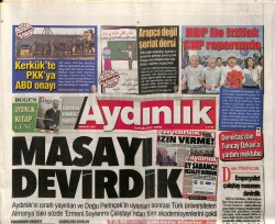 Aydınlık Gazetesi 8 Eylül 2017 - Abd Gözetiminde Pkk Sevkiyatı - Avrupa Birliğinde Türkiye Çatlağı GZ95109 - 2
