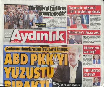 Aydınlık Gazetesi 8 Haziran 2018 - Beyaz Saray Münbiçte Pentagonu Karşısına Aldı - Çatı Davasında Karar Kumpasları Etkileyecek GZ95118 - 1