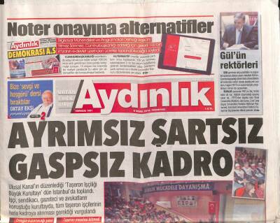Aydınlık Gazetesi 8 Ocak 2018 - Güle Güle Mahmut Hoca...Öğrencilerin Hep Seninle - Yunanistandan NATOya Ret GZ94539 - 1