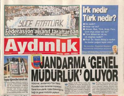 Aydınlık Gazetesi 9 Aralık 2013 - Jandarma Genel Müdürlük Oluyor - Zonguldakta Hortum Paniği GZ94349 - 1