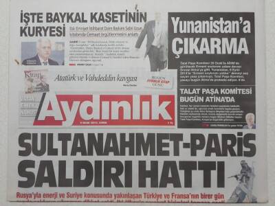 Aydınlık Gazetesi 9 Ocak 2015 - Yunanistana Çıkarma GZ53073 - 1