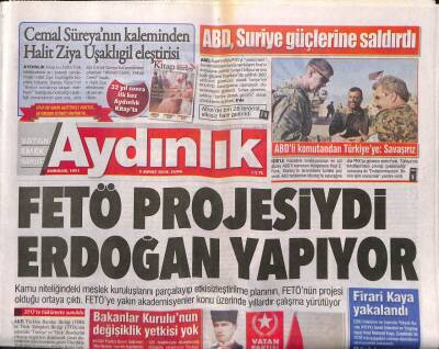 Aydınlık Gazetesi 9 Şubat 2018 - Cemal Süreyanın Kaleminden Haliz Ziya Uşaklıgil Eleştirisi - ABD Güdümlü Milliyetçilik Birdenbire Niçin Fitillendi GZ94789 - 1