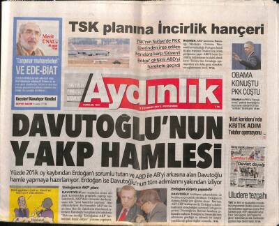 Aydınlık Gazetesi 9 Temmuz 2015 - KOSGEBden F Tipine Milyonlar Akmış - TSK Planına İncirlik Hançeri GZ94729 - 1