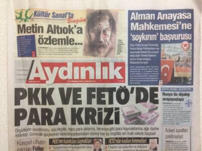 Aydınlık Gazetesi 9 Temmuz 2016 - Pkk Ve Fetöde Para Krizi GZ29810 - 1