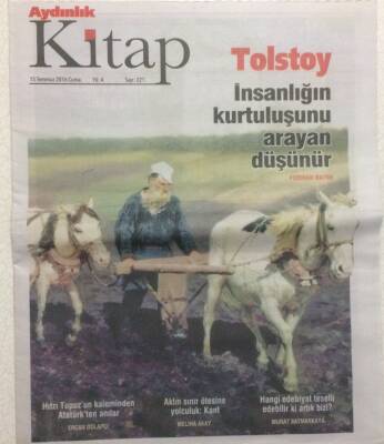 Aydınlık Gazetesi Kitap Eki 15 Temmuz 2016 - İnsanlığın Kurtuluşunu Arayan Düşünür,Tolstoy GZ29806 - 1