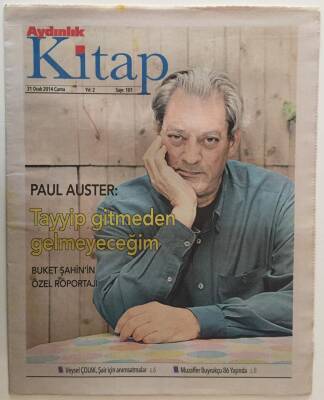 Aydınlık Gazetesi Kitap Eki 31 Ocak 2014 - Paul Auster Tayip Gitmaden Gelmeyeceğim Buket Şahinin Özel Röportajı GZ28488 - 1