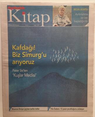 Aydınlık Gazetesi Kitap Eki 4 Nisan 2014 - Kafdağı ! Biz Simurgu Arıyoruz , Peter Sisten Kuşlar Meclisi GZ28371 - 1